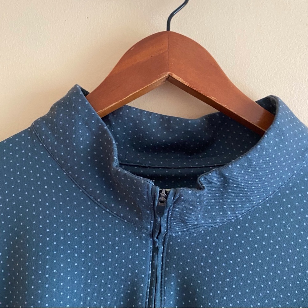 Blue Polka Dot Long Sleeve Shirt